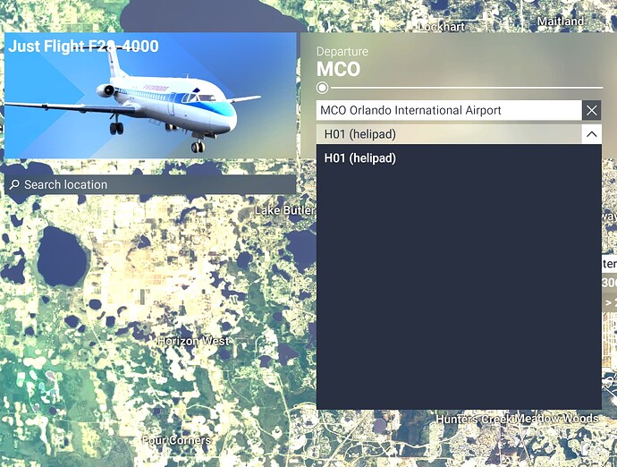 Bug - F28 Professional - MCO - Helipad only