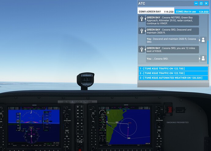 KSUE 172G RNAV 28 cleared approach