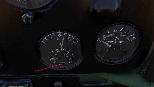 CAC Boomerang 2024 Oil-Fuel Pressure Gauge Missing Units