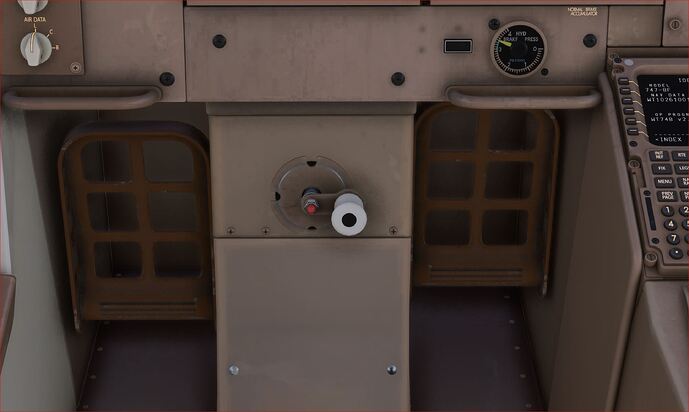 B748 rudder problem