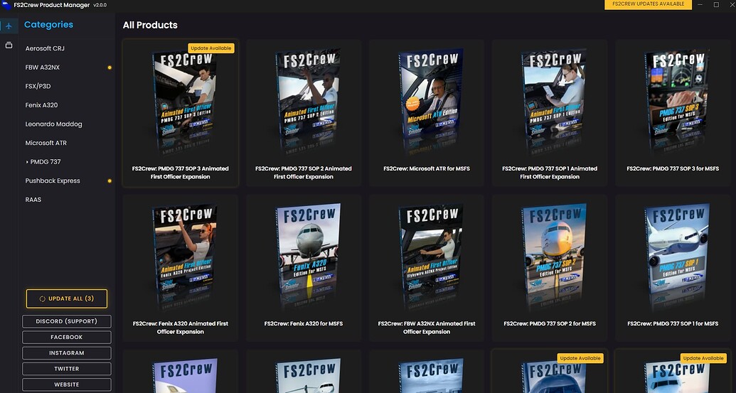 [UPDATE] Multiple FS2Crew Products and Product Manager | FS2Crew - 3rd ...