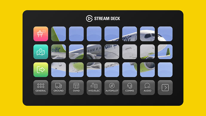 Synaptic Airbus A220 Stream Deck Profile