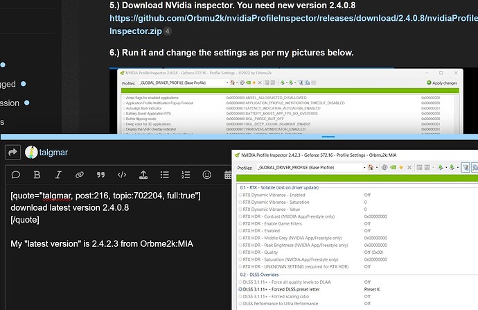Profile Inspector comparison