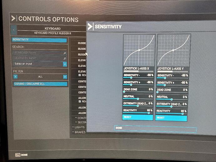 Setting BU Sensitivity