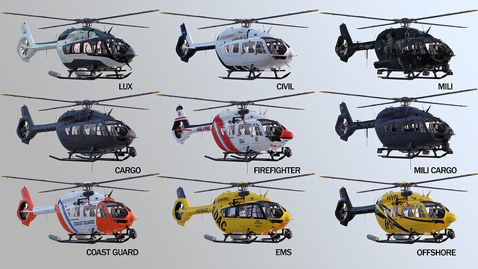 HPG H145 - Full Fleet Overview