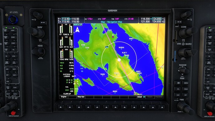 Cessna C408 Sky Courier Garmin Text Bug