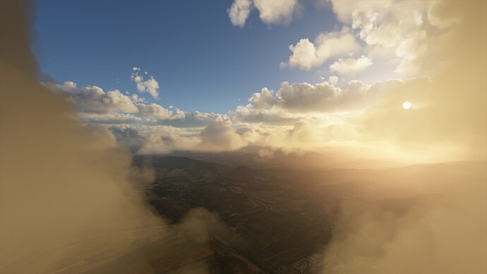 MSFS Scattered Clouds 2020