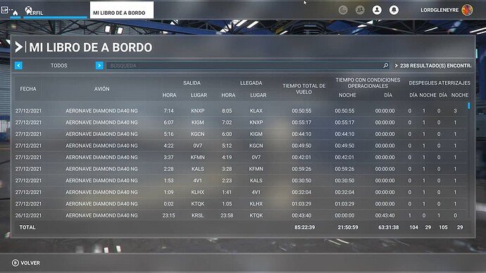 Cannonball Logbook 1 EC-GLEN
