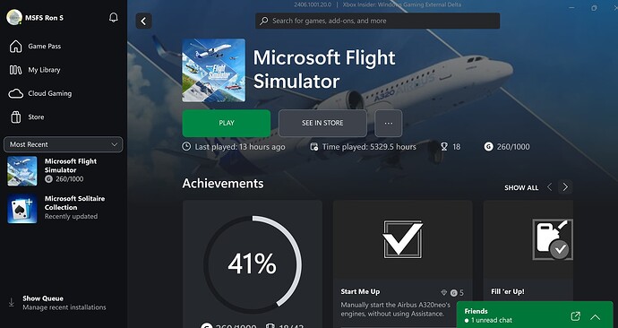 Xbox screen