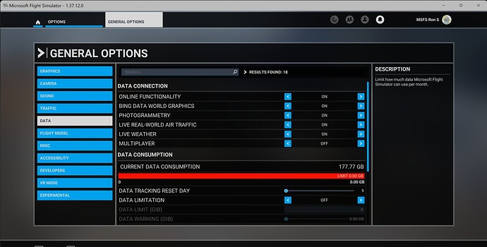 FS2020 - Data Options