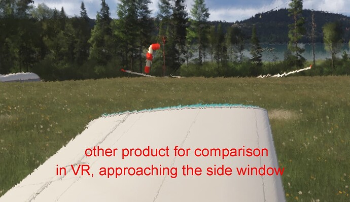 in VR approaching the side window