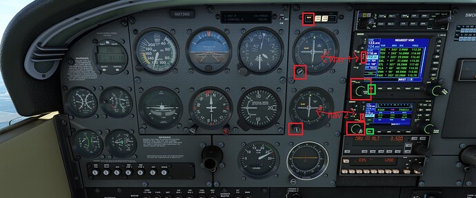C172 dual vor nav position 2