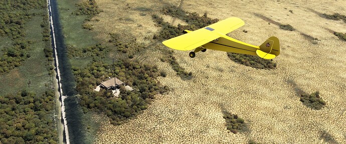 Cub Over Bell South Microwave Station