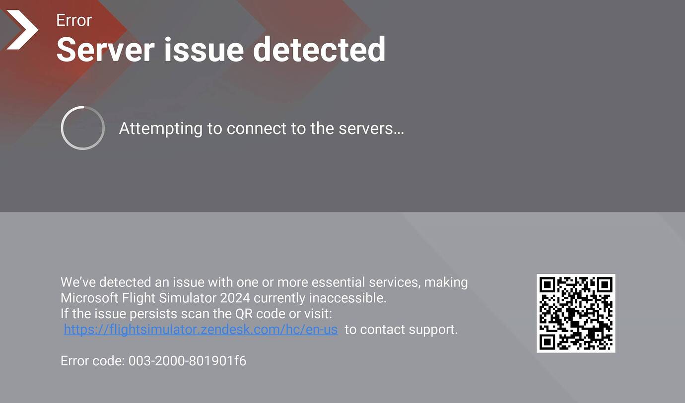 Server Issue detected 29.12.2025 - code 003-2000-801901f6 - Install ...