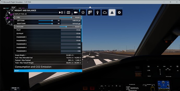 Microsoft Flight Simulator - Menu