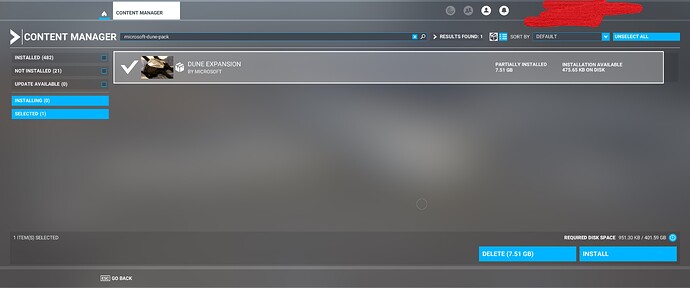 Dune reload issue