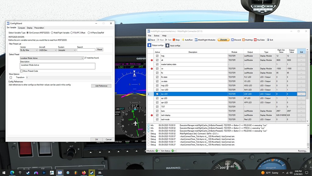 Can't get localizer status in mobiflight - Home Cockpit Builders ...