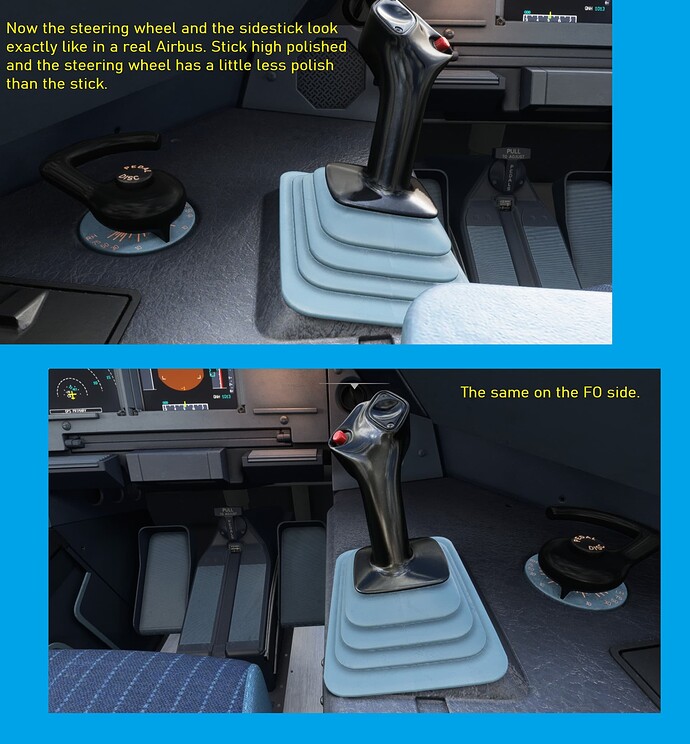 Sidestick and Steering Wheel 2