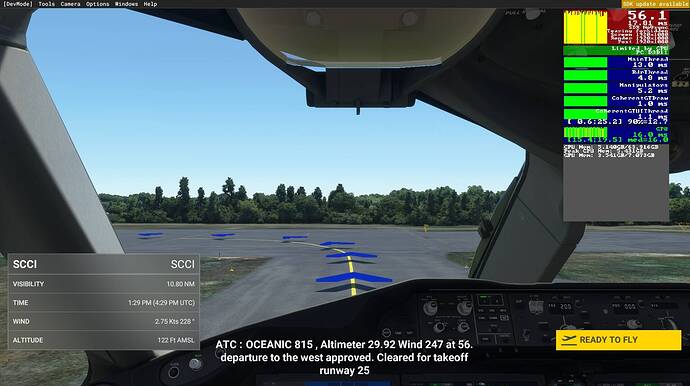 fs2020 on taxi fps dx11