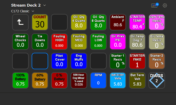 Stream Deck  Dev Diag Screen