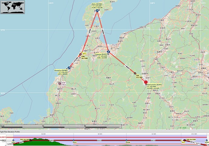 VFR Matsumoto (RJAF) to Komatsu (RJNK)