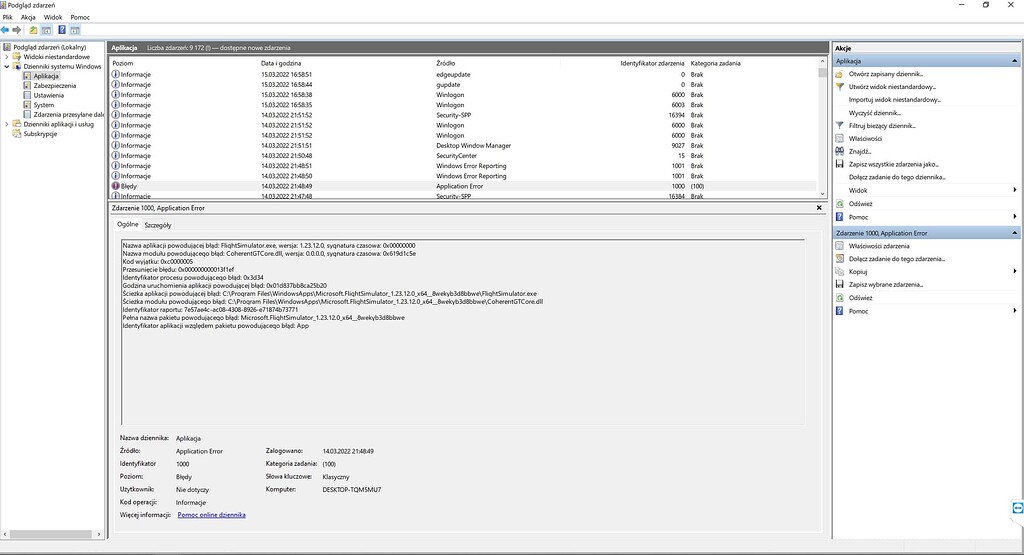Crash to desktop after WU8 - Crashes (CTDs) - Microsoft Flight ...