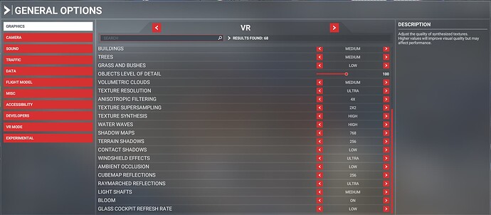 MSFS Options VR 2