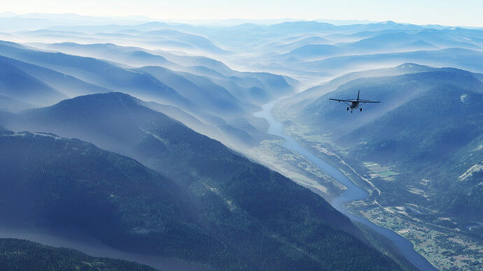 Rolling fog, B.C. Hills
