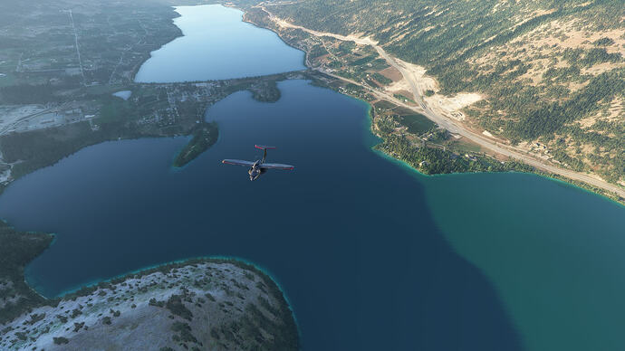 Kalamalka Lake (front) - Wood Lake (back), Kelowna, B.C., Canada