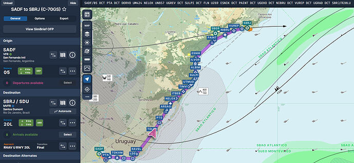 Leg 15 - SADF to SBRJ - 01 plan