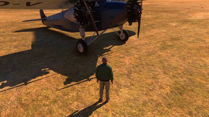 Fokker FVIII No Chocks