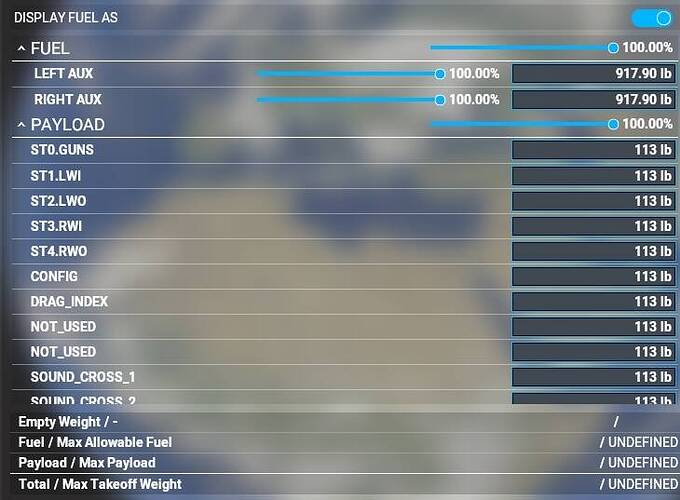 Aeritalia G91 weights