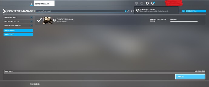 Dune reload issue actual download