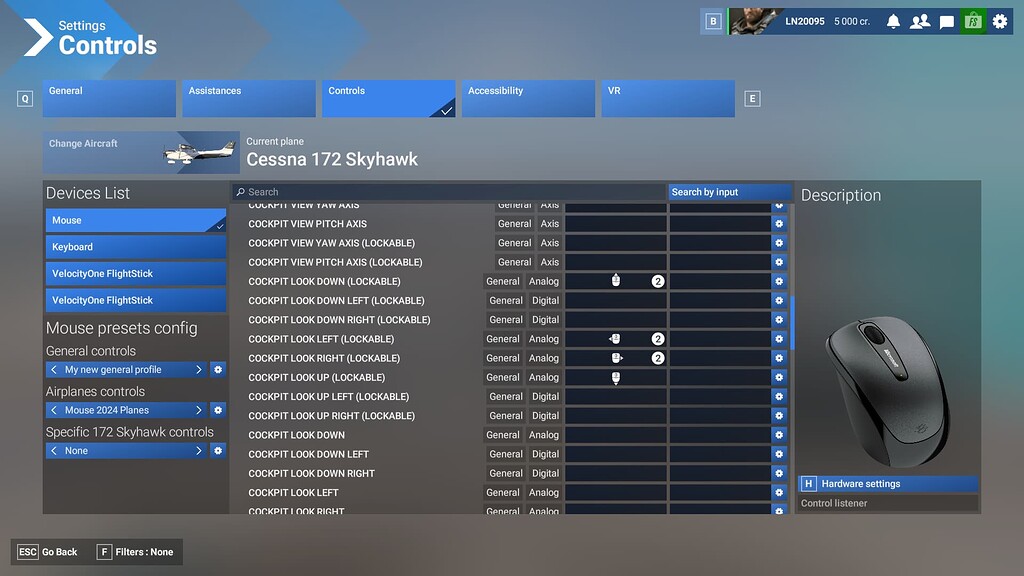 Can't move around cockpit with pc mouse - Aircraft & Systems ...