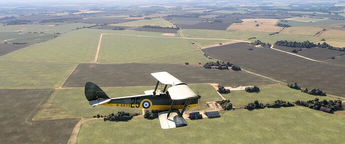N6635 On Downwind for RAF Kelstern