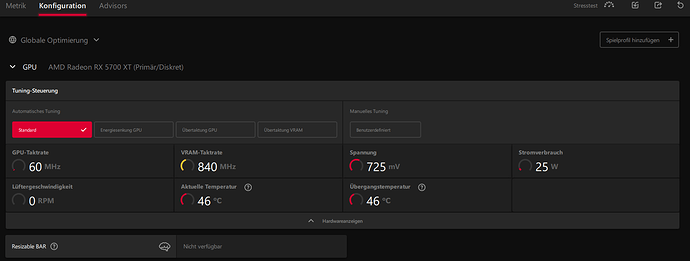 AMD Standard Setting no-oc