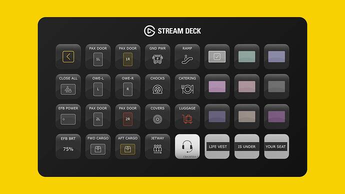 Synaptic Airbus A220 Stream Deck Profile
