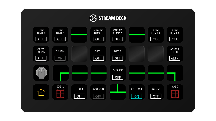Mock - Fenix Airbus A320 - Overhead