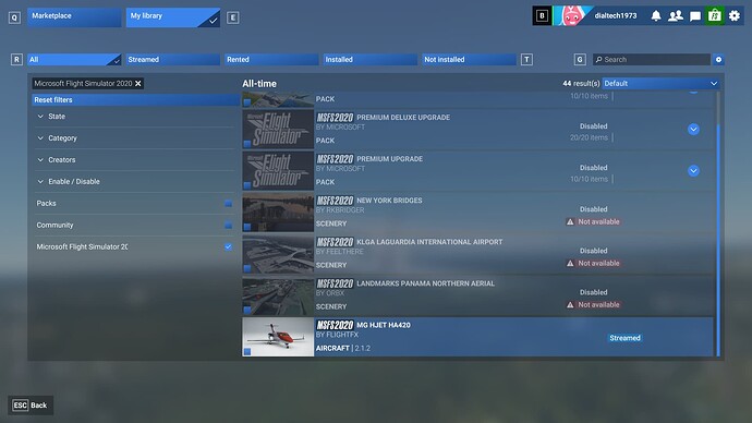 Sceanery not available msfs2024