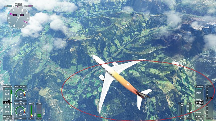 FS2020 Chequerboard mountains