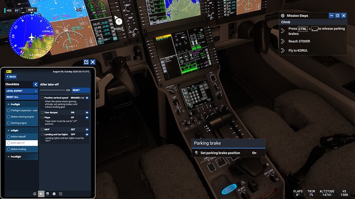 after_takeoff_why_set_prkg_brk