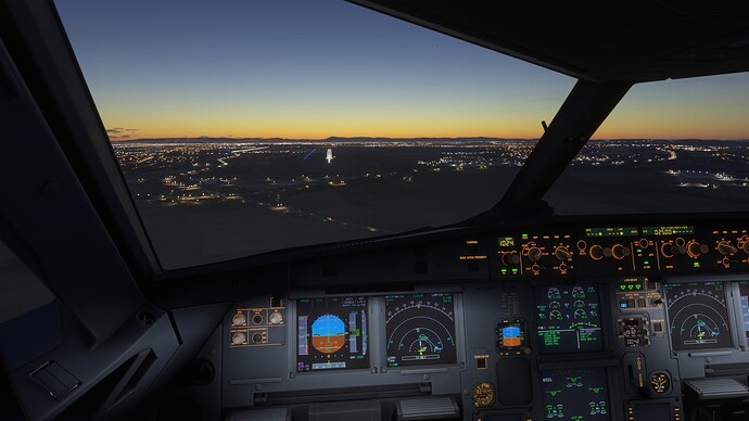 Fenix A320 cleared to land 31R