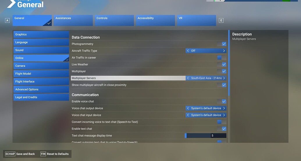 MSFS 2024 Multiplayer settings (group flights) MSFS 2024 Community