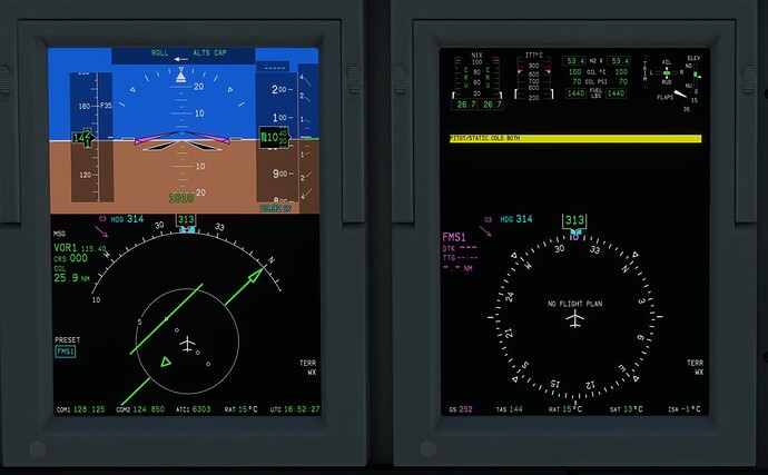 CJ4 PFD - 1000 feet above KJFK
