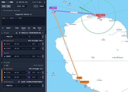 Flight plan to save (in step 10)