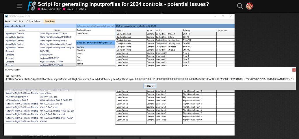Flight Simulator Script Script for generating inputprofiles for 2024 controls - potential ...