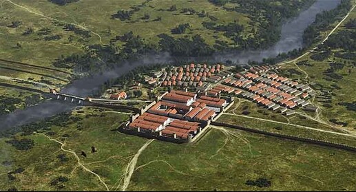 Chesters Fort - Artist Interpretation (Mikko Kriek) - Historic England