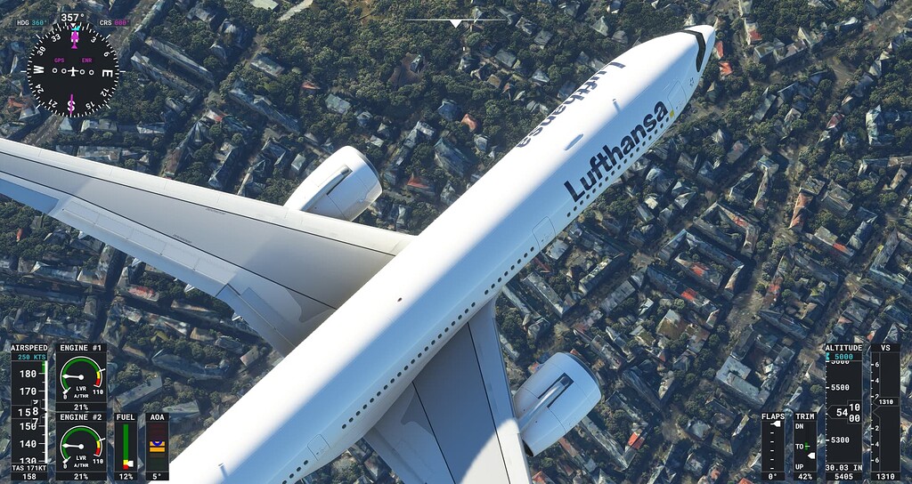 Flight 544 Photogrammetry on, blurry objects, photogrammetry off, high quality ...