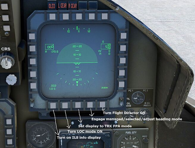 1 Righthand screen buttons