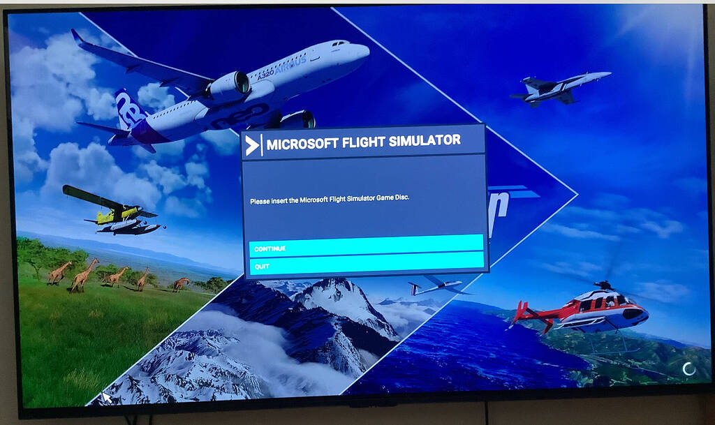 Please Insert Microsoft Flight Similator Game Disc - Install ...